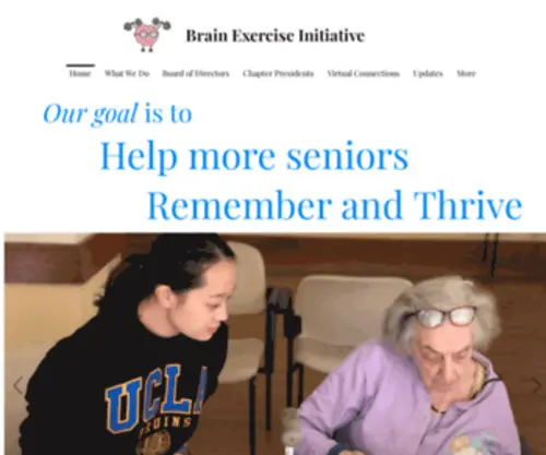 Brainexerciseinitiative.com(Brain Exercise Initiative) Screenshot