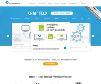 Brainformatik.com(Deutscher B2B CRM Anbieter für Ihr Unternehmen) Screenshot