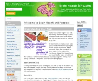 Brainhealthandpuzzles.com(Brain Health Information) Screenshot