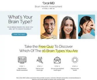 Brainhealthassessment.com(Discover Your Brain Type) Screenshot