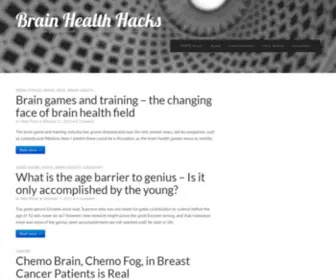 Brainhealthhacks.com(A place to increase your brain health) Screenshot