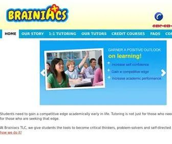 Brainiacs.ca(One-on-One online tutoring with superior results) Screenshot