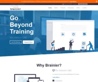 Brainier.com(Learning Management Technology) Screenshot