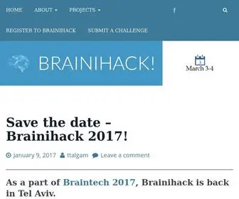 Brainihack.org(Brain hackathon) Screenshot