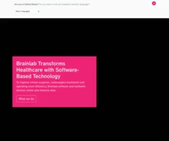 Brainlab.com(Medical Software and Hardware Innovators) Screenshot