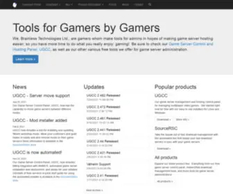 Brainless.us(Gameserver management tools for gamers) Screenshot