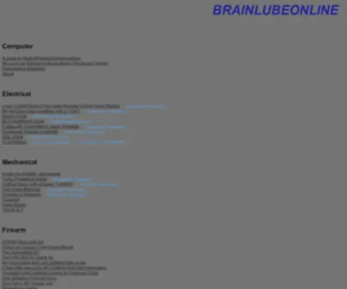 Brainlubeonline.com(The Amazing) Screenshot