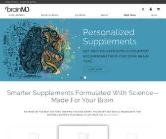 Brainmdhealth.com(BrainMD by Dr. Daniel Amen) Screenshot