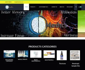 Brainmedics.com(BrainMedics is the largest supplier of Nootropics in America) Screenshot