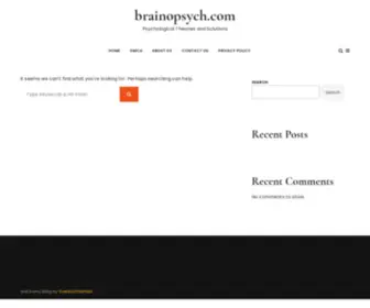 Brainopsych.com(Psychological Theories and Solutions) Screenshot