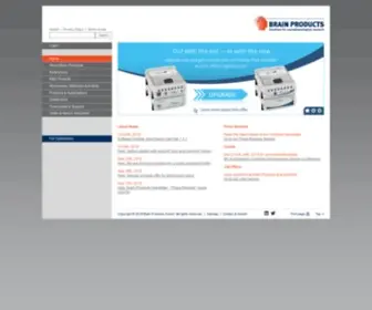 Brainproducts.com(Brain Products GmbH) Screenshot