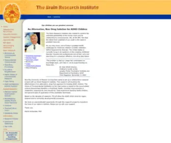 Brainresearchinstitute.org(The Brain Research Institute) Screenshot