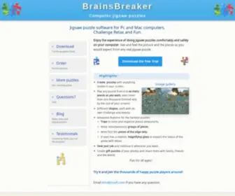 Brainsbreaker.com(Jigsaw puzzle software for PC and Mac computers) Screenshot