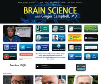 Brainsciencepodcast.com(Brain Science Podcast) Screenshot