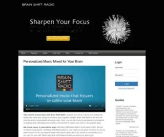 Brainshiftradio.com(Take Control Of Your Mind Through Music) Screenshot