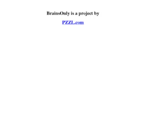 Brainsonly.com(Apache Tomcat) Screenshot