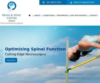 Brainspinecentre.com.au(Brain & Spine Centre) Screenshot