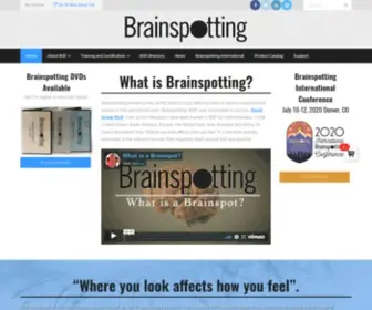 Brainspotting.com(Where you look affects how you feel) Screenshot