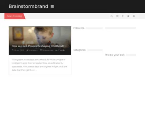 Brainstormbrand.com(Brainstormbrand) Screenshot