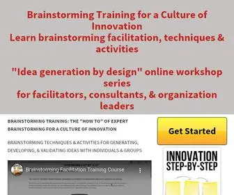 Brainstormingtechniques.org(Brainstorming Training) Screenshot