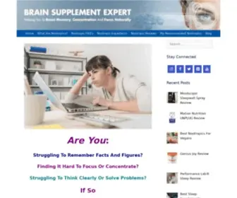 Brainsupplementexpert.com(Brain Supplement Expert) Screenshot