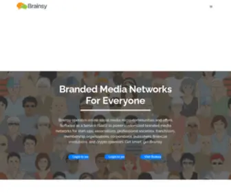 Brainsy.com(Brainsy powers media networks for everyone) Screenshot