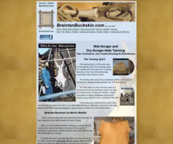 Braintanbuckskin.com(Braintan bucskin) Screenshot