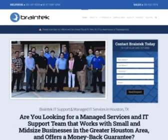 Braintek.com(IT Support Houston) Screenshot