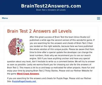 Braintest2Answers.com(Brain Test 2 Answers all Levels) Screenshot