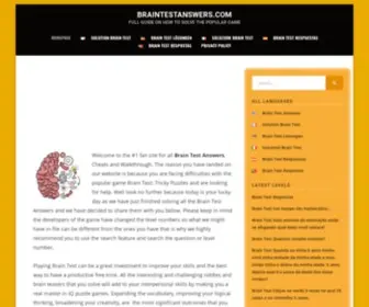 Braintestanswers.com(Brain Test Answers) Screenshot