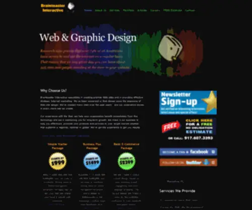 Braintoaster.com(Web Design and Graphic Design Company) Screenshot