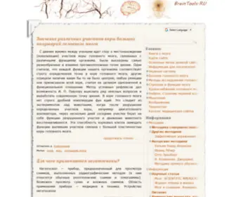 Braintools.ru(Методики для развития мозга) Screenshot