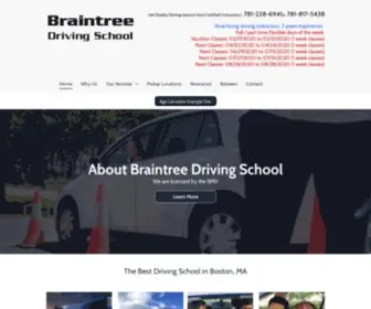 Braintreedrivingschoolma.com(Braintree Driving School) Screenshot