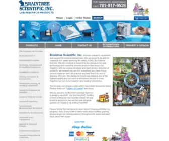 Braintreesci.com(Braintree Scientific) Screenshot
