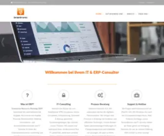 Braintronic.de(ERP SAP Business One braintronic) Screenshot