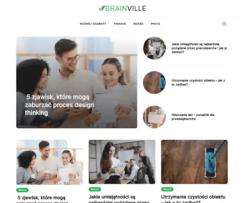 Brainville.pl(Blog o rozwoju osobistym) Screenshot