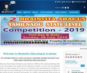 Brainvitaabacus.com(Brainvita Educational Academy) Screenshot