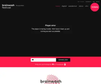 Brainwashfestival.nl(Brainwash Festival) Screenshot