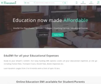 Brainybatch.com(Enabling Education loan for paying School Annual fees) Screenshot