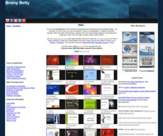 Brainybetty.com(Download free PowerPoint backgrounds and templates) Screenshot