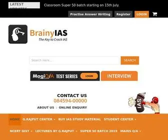 Brainyias.com(IAS Coaching in Chandigarh) Screenshot
