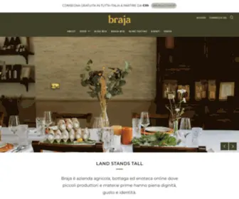 Brajafarm.com(Azienda agricola con selezione di prodotti piemontesi) Screenshot