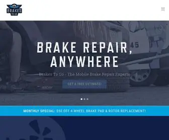 Brakestogo.com(Mobile Brake Repair in Austin) Screenshot