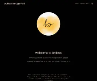 Bralessmanagement.com(Braless management) Screenshot