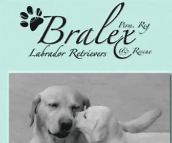 Bralexlabradors.ca(Bralex Labrador Retrievers and Rescue) Screenshot