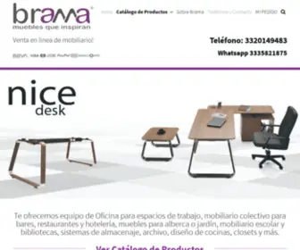 Bramamuebles.com(Venta de muebles de oficina) Screenshot