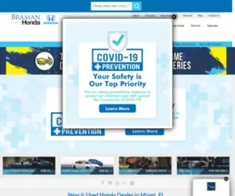 Bramanhonda.com(Braman Honda) Screenshot