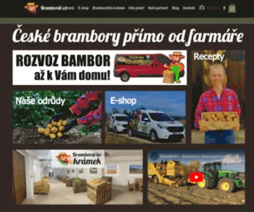Bramborar.cz(Poctivé české brambory online) Screenshot