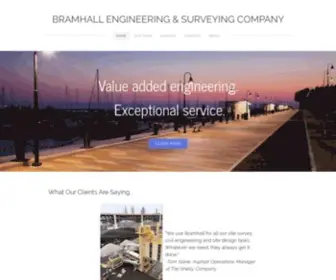 Bramhall-Engineering.com(BRAMHALL ENGINEERING & SURVEYING COMPANY) Screenshot
