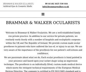 Brammarwalker.co.uk(Ocularists) Screenshot